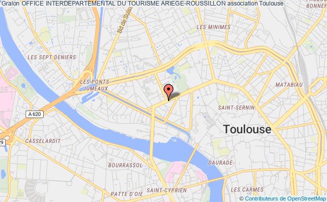 plan association Office Interdepartemental Du Tourisme Ariege-roussillon Toulouse