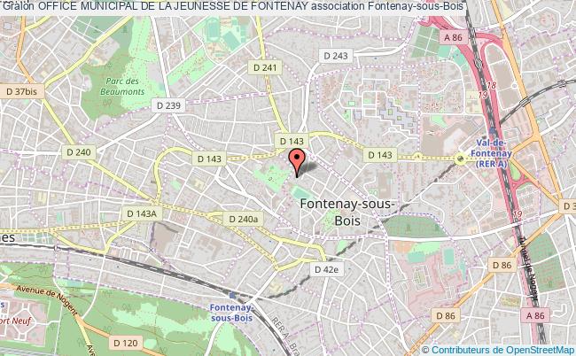 plan association Office Municipal De La Jeunesse De Fontenay Fontenay-sous-Bois