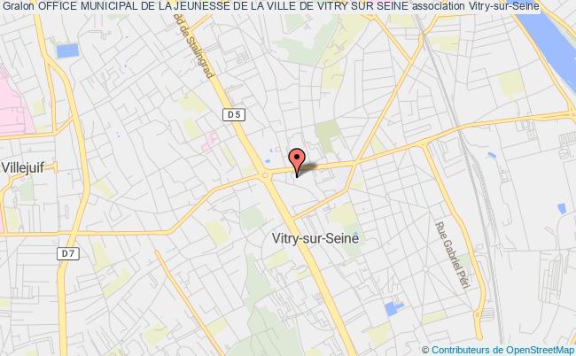 plan association Office Municipal De La Jeunesse De La Ville De Vitry Sur Seine Vitry-sur-Seine