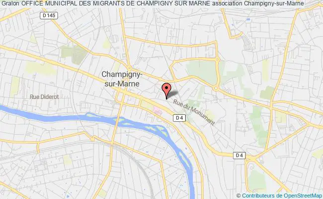 plan association Office Municipal Des Migrants De Champigny Sur Marne Champigny-sur-Marne