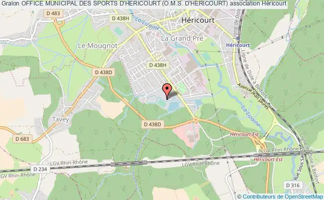 plan association Office Municipal Des Sports D'hericourt (o.m.s. D'hericourt) Héricourt