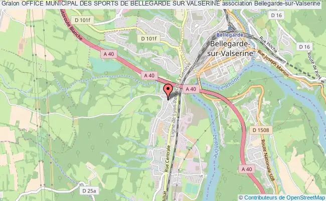 plan association Office Municipal Des Sports De Bellegarde Sur Valserine Bellegarde-sur-Valserine