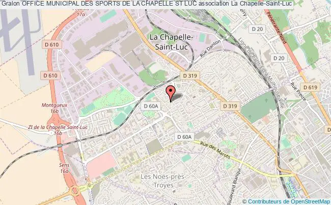 plan association Office Municipal Des Sports De La Chapelle St Luc La    Chapelle-Saint-Luc