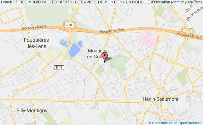 plan association Office Municipal Des Sports De La Ville De Montigny En Gohelle Montigny-en-Gohelle