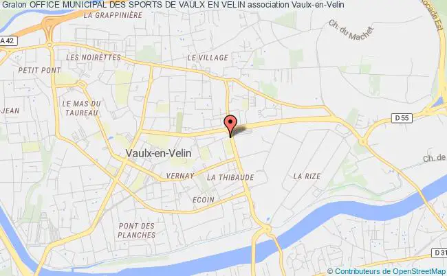 plan association Office Municipal Des Sports De Vaulx En Velin Vaulx-en-Velin
