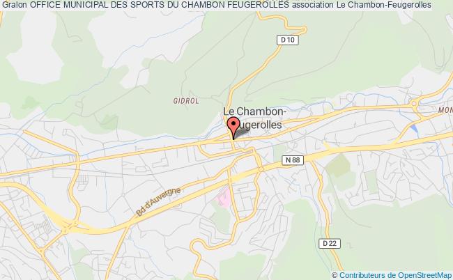 plan association Office Municipal Des Sports Du Chambon Feugerolles Le Chambon-Feugerolles