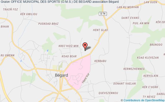 plan association Office Municipal Des Sports (o.m.s.) De Begard Bégard