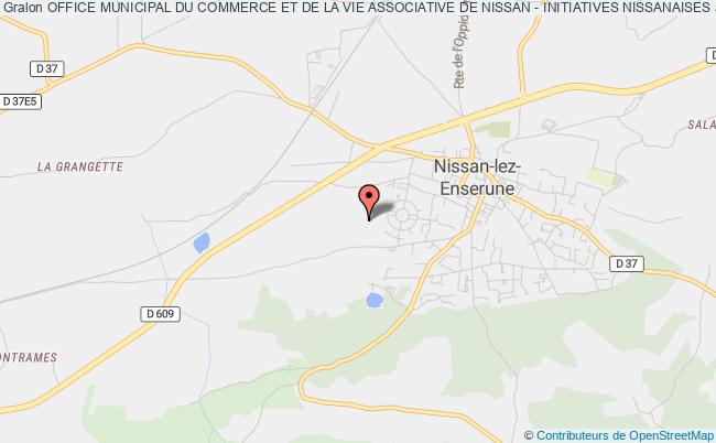 plan association Office Municipal Du Commerce Et De La Vie Associative De Nissan - Initiatives Nissanaises Nissan-lez-Enserune