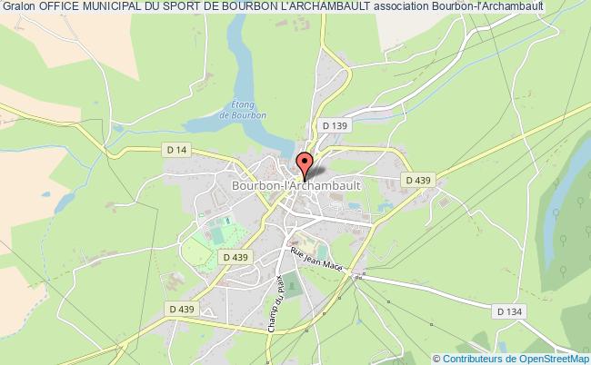 plan association Office Municipal Du Sport De Bourbon L'archambault Bourbon-l'Archambault