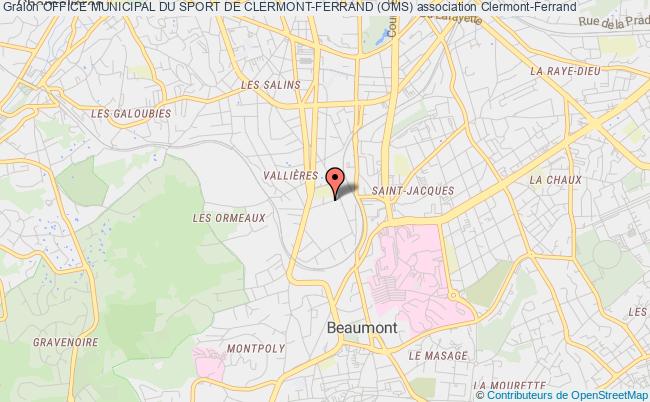 plan association Office Municipal Du Sport De Clermont-ferrand (oms) Clermont-Ferrand