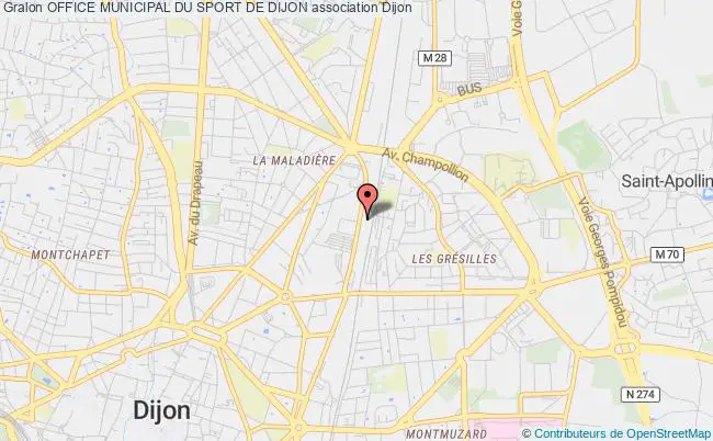 plan association Office Municipal Du Sport De Dijon Dijon