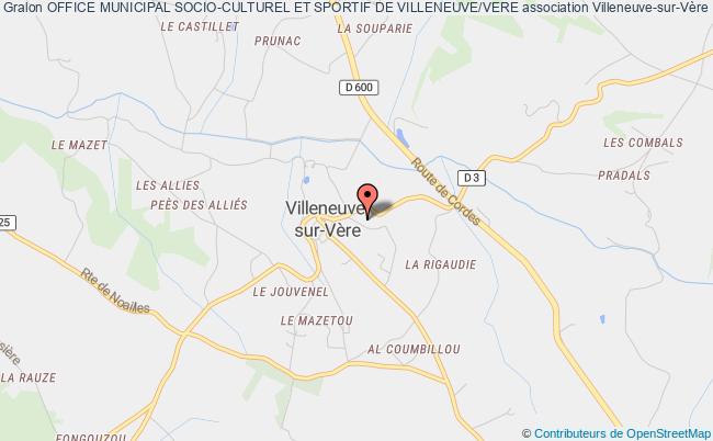 plan association Office Municipal Socio-culturel Et Sportif De Villeneuve/vere Villeneuve-sur-Vère