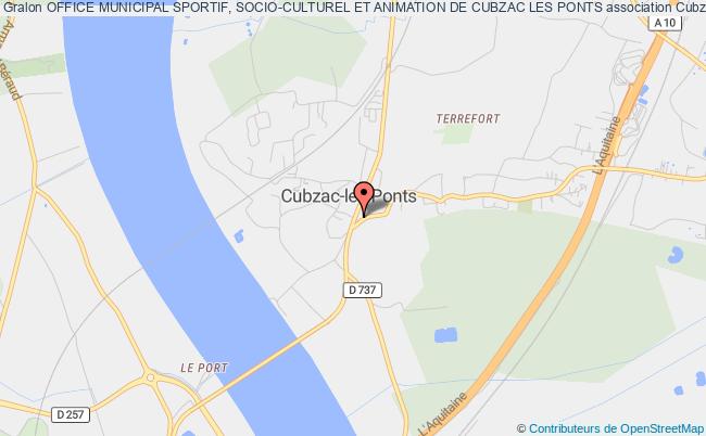 plan association Office Municipal Sportif, Socio-culturel Et Animation De Cubzac Les Ponts Cubzac-les-Ponts