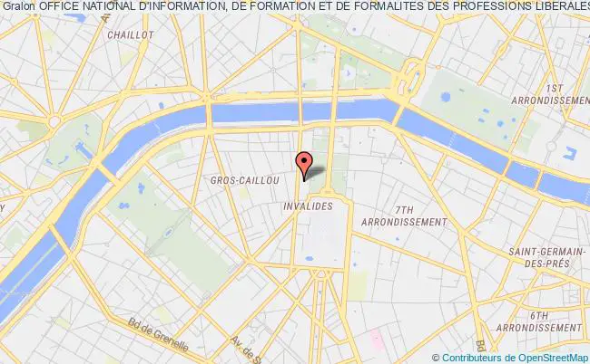 plan association Office National D'information, De Formation Et De Formalites Des Professions Liberales Oniff- Pl Paris