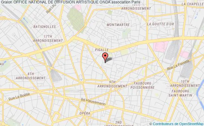 plan association Office National De Diffusion Artistique Onda Paris