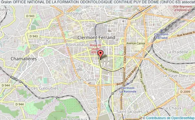 plan association Office National De La Formation Odontologique Continue Puy De DÔme (onfoc 63) Clermont-Ferrand