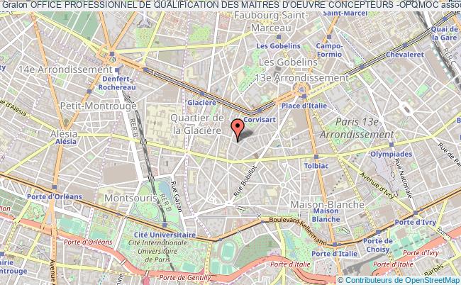 plan association Office Professionnel De Qualification Des Maitres D'oeuvre Concepteurs -opqmoc Paris