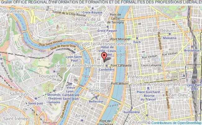 plan association Office Regional D'information De Formation Et De Formalites Des Professions Liberales (oriff Pl Rhone Alpes) Lyon