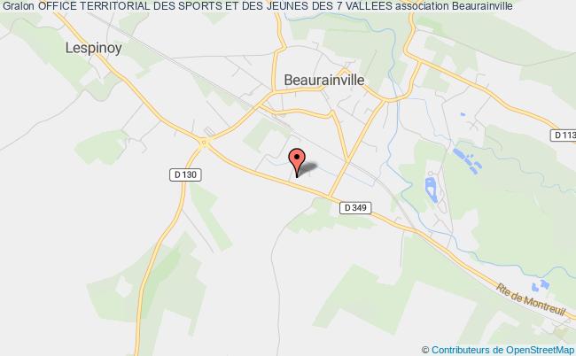 plan association Office Territorial Des Sports Et Des Jeunes Des 7 Vallees Beaurainville