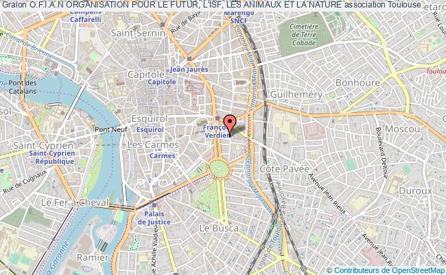 plan association O.f.i.a.n Organisation Pour Le Futur, L'isf, Les Animaux Et La Nature Toulouse