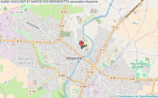 plan association Ogec/aep St Martin Ste Bernadette Mayenne