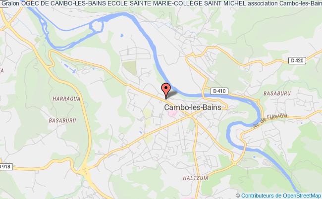 plan association Ogec De Cambo-les-bains Ecole Sainte Marie-collÈge Saint Michel Cambo-les-Bains