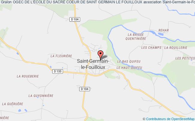 plan association Ogec De L'École Du SacrÉ Coeur De Saint Germain Le Fouilloux Saint-Germain-le-Fouilloux