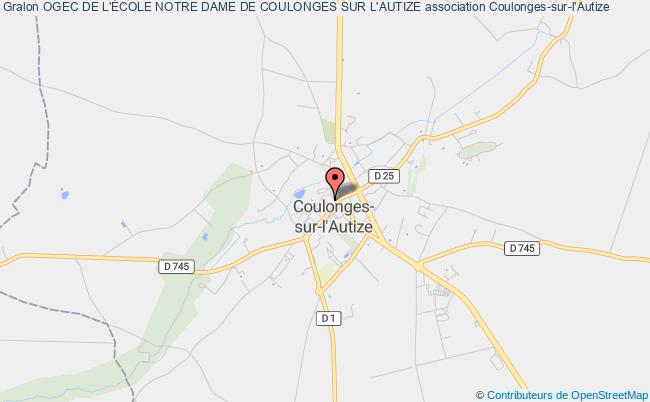 plan association Ogec De L'École Notre Dame De Coulonges Sur L'autize Coulonges-sur-l'Autize