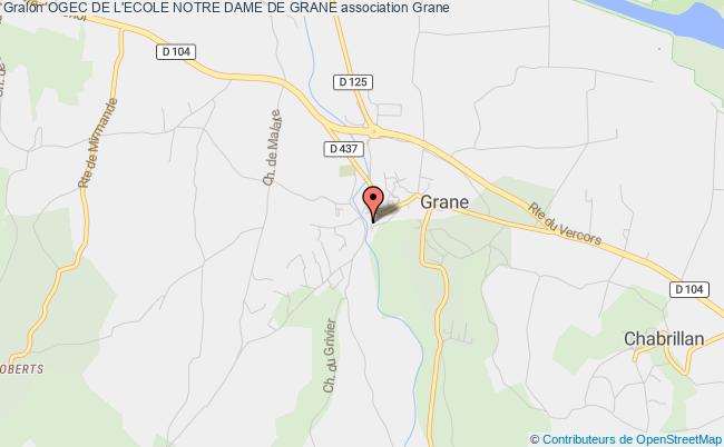 plan association Ogec De L'ecole Notre Dame De Grane Grane