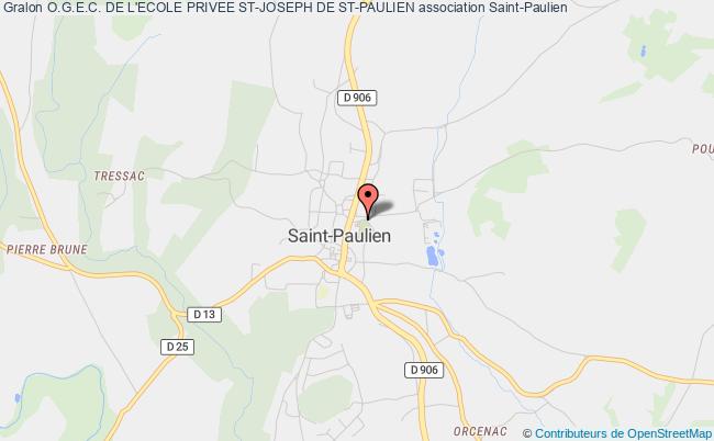 plan association O.g.e.c. De L'ecole Privee St-joseph De St-paulien Saint-Paulien