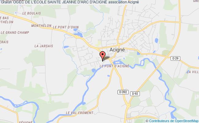plan association Ogec De L'École Sainte Jeanne D'arc D'acignÉ Acigné