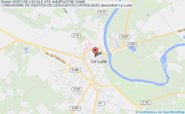 plan association Ogec De L'ecole Ste Anne-notre Dame
( Organisme De Gestion De L'education Catholique) Le    Lude
