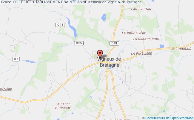 plan association Ogec De L'etablissement Sainte Anne Vigneux-de-Bretagne