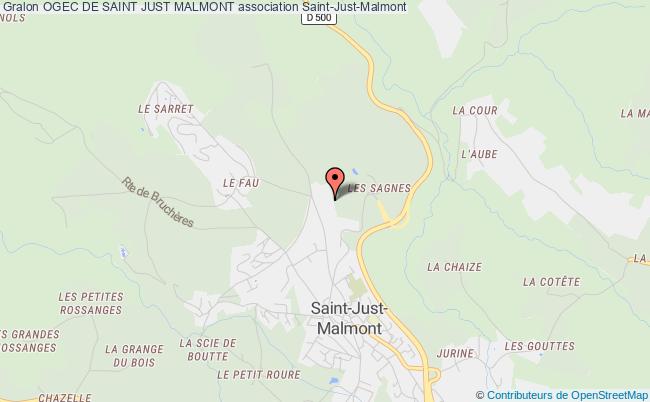 plan association Ogec De Saint Just Malmont Saint-Just-Malmont