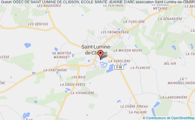 plan association Ogec De Saint Lumine De Clisson, Ecole Sainte Jeanne D'arc Saint-Lumine-de-Clisson