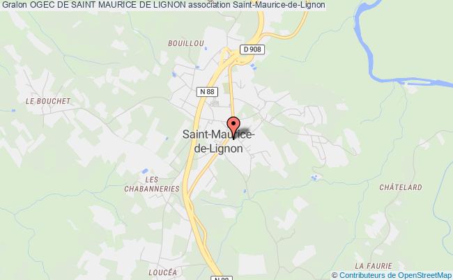 plan association Ogec De Saint Maurice De Lignon Saint-Maurice-de-Lignon