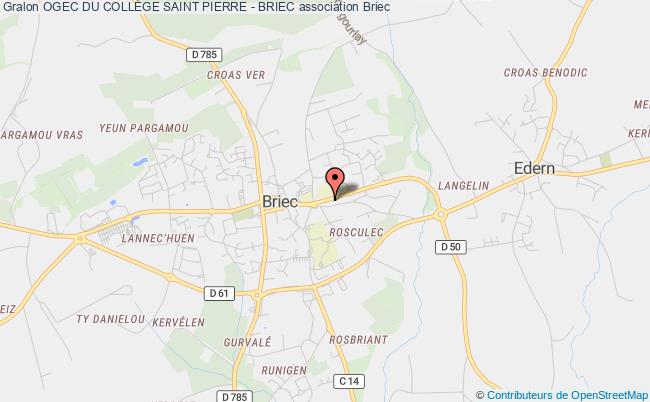 plan association Ogec Du CollÈge Saint Pierre - Briec Briec