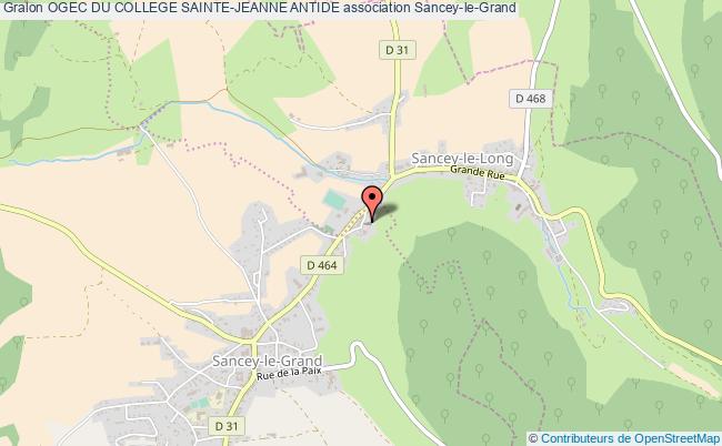 plan association Ogec Du College Sainte-jeanne Antide Sancey-le-Grand