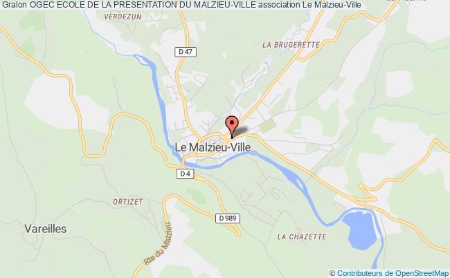 plan association Ogec Ecole De La Presentation Du Malzieu-ville Le    Malzieu-Ville
