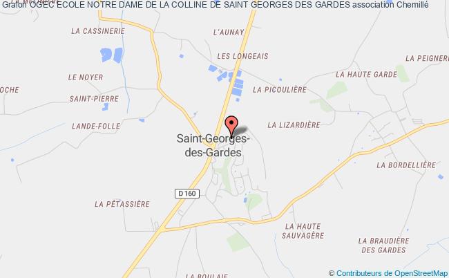 plan association Ogec Ecole Notre Dame De La Colline De Saint Georges Des Gardes Chemillé-en-Anjou