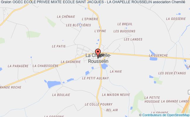plan association Ogec Ecole Privee Mixte Ecole Saint Jacques - La Chapelle Rousselin Chemillé-en-Anjou