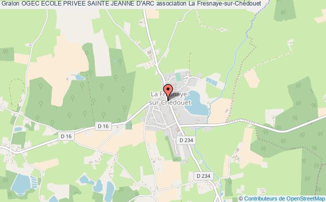 plan association Ogec Ecole Privee Sainte Jeanne D'arc La    Fresnaye-sur-Chédouet