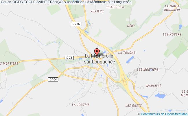 plan association Ogec Ecole Saint-franÇois Longuenée-en-Anjou