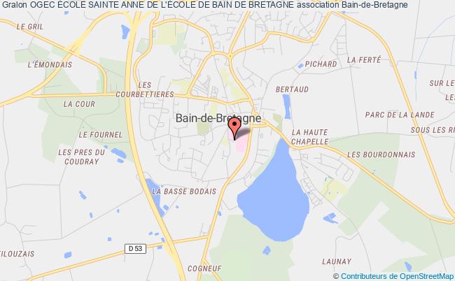 plan association Ogec École Sainte Anne De L'École De Bain De Bretagne Bain-de-Bretagne