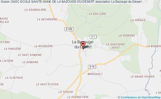 plan association Ogec École Sainte-anne De La Bazouge-du-dÉsert La Bazouge-du-Désert