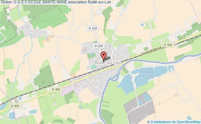 plan association O.g.e.c Ecole Sainte Anne Ruillé-sur-Loir