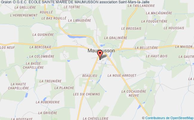 plan association O.g.e.c. École Sainte Marie De Maumusson Vallons-de-l'Erdre