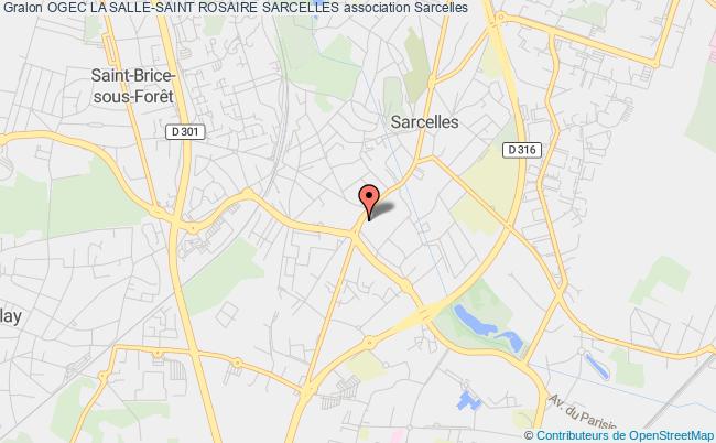plan association Ogec La Salle-saint Rosaire Sarcelles Sarcelles