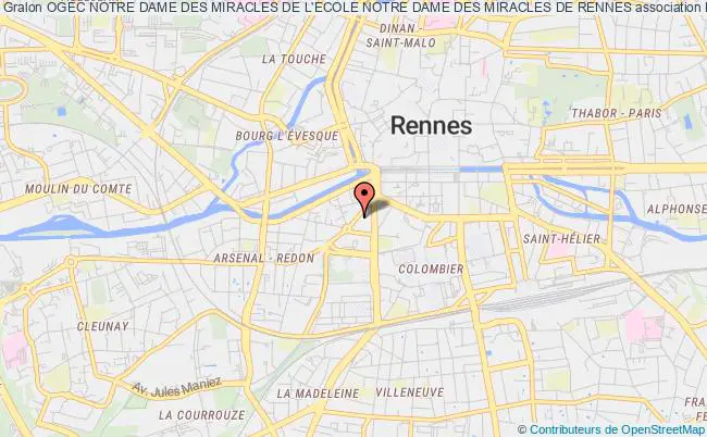 plan association Ogec Notre Dame Des Miracles De L'ecole Notre Dame Des Miracles De Rennes Rennes