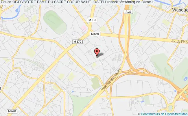 plan association Ogec Notre Dame Du Sacre Coeur Saint Joseph Marcq-en-Baroeul